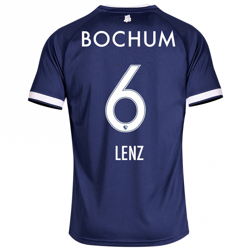 Kids Football Cajetan Lenz #6 Dark Blue Home Jersey 2024/25 T-Shirt