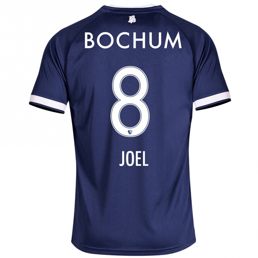 Kids Football Nico Joel #8 Dark Blue Home Jersey 2024/25 T-Shirt