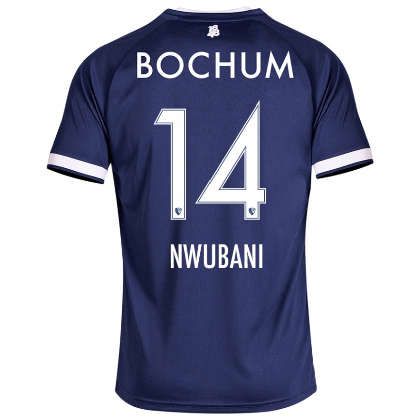 Kids Football Keleb Nwubani #14 Dark Blue Home Jersey 2024/25 T-Shirt