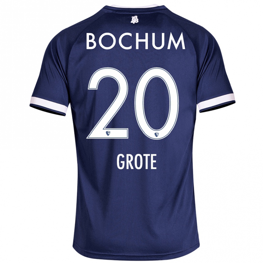 Kids Football Dennis Grote #20 Dark Blue Home Jersey 2024/25 T-Shirt