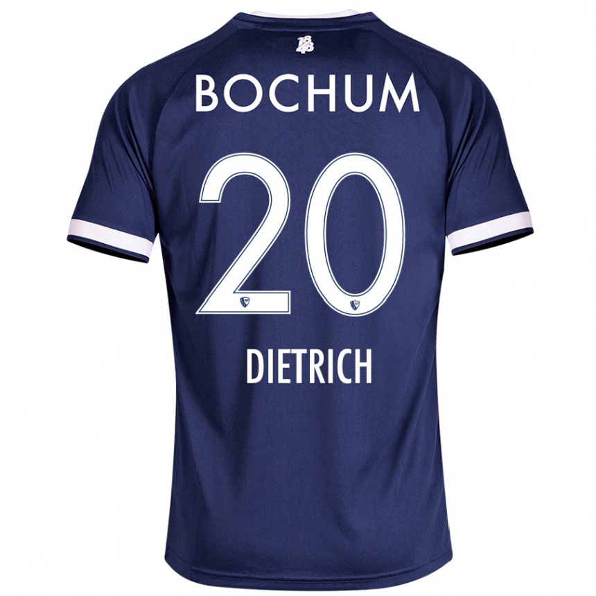 Kids Football Sam Dietrich #20 Dark Blue Home Jersey 2024/25 T-Shirt