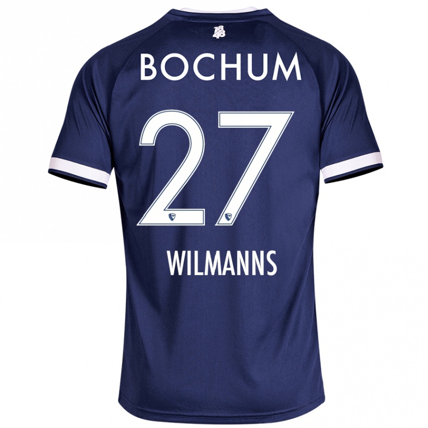 Kids Football Anjo Wilmanns #27 Dark Blue Home Jersey 2024/25 T-Shirt