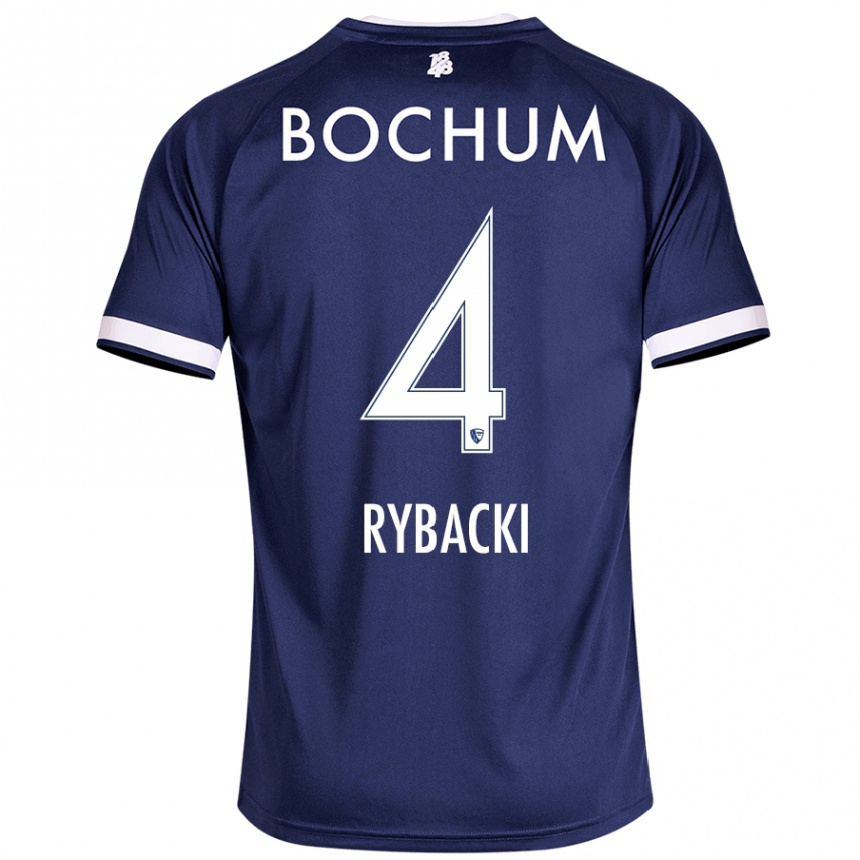 Kids Football Pia Rybacki #4 Dark Blue Home Jersey 2024/25 T-Shirt