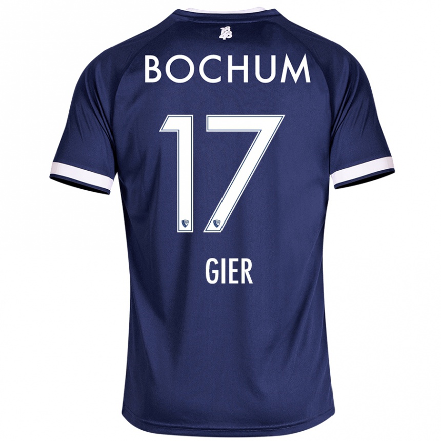 Kids Football Madeline Gier #17 Dark Blue Home Jersey 2024/25 T-Shirt