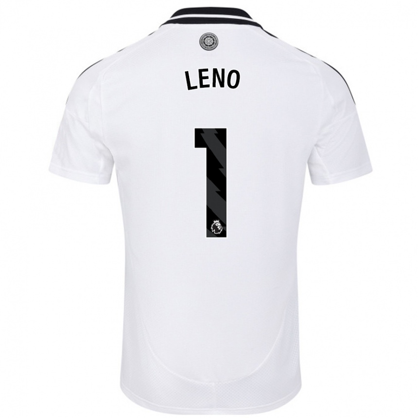 Kids Football Bernd Leno #1 White Home Jersey 2024/25 T-Shirt