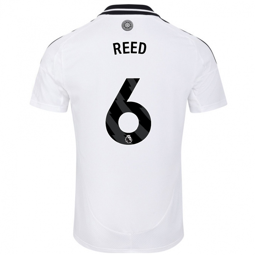 Kids Football Harrison Reed #6 White Home Jersey 2024/25 T-Shirt