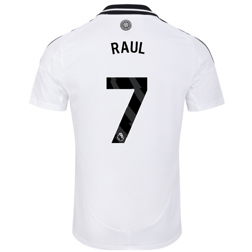 Kids Football Raúl Jiménez #7 White Home Jersey 2024/25 T-Shirt