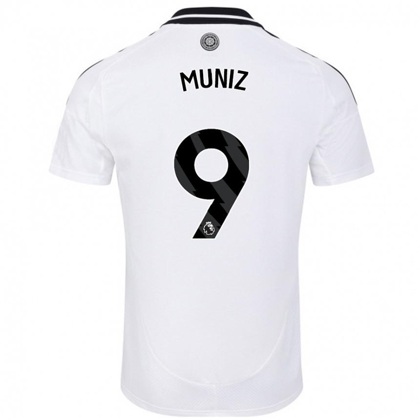 Kids Football Rodrigo Muniz #9 White Home Jersey 2024/25 T-Shirt