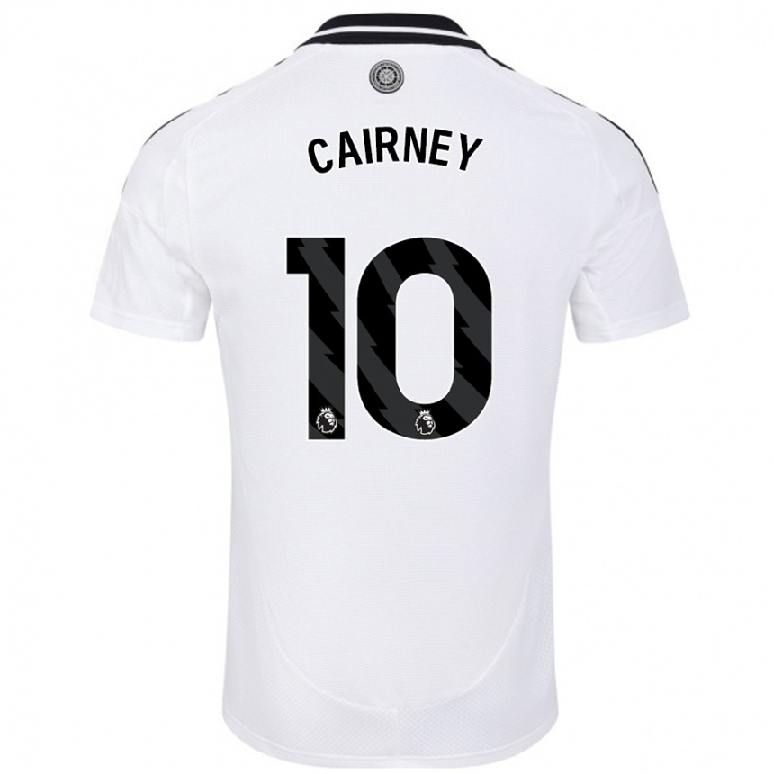 Kids Football Tom Cairney #10 White Home Jersey 2024/25 T-Shirt