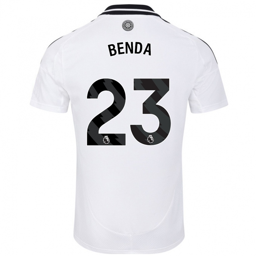 Kids Football Steven Benda #23 White Home Jersey 2024/25 T-Shirt