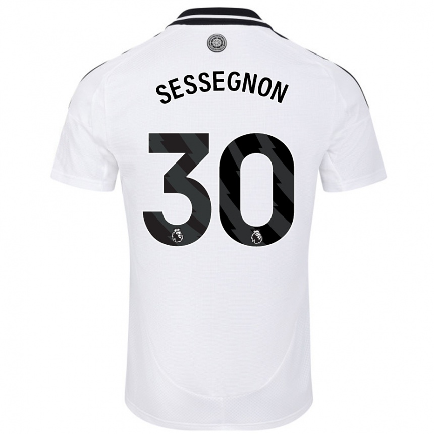 Kids Football Ryan Sessegnon #30 White Home Jersey 2024/25 T-Shirt