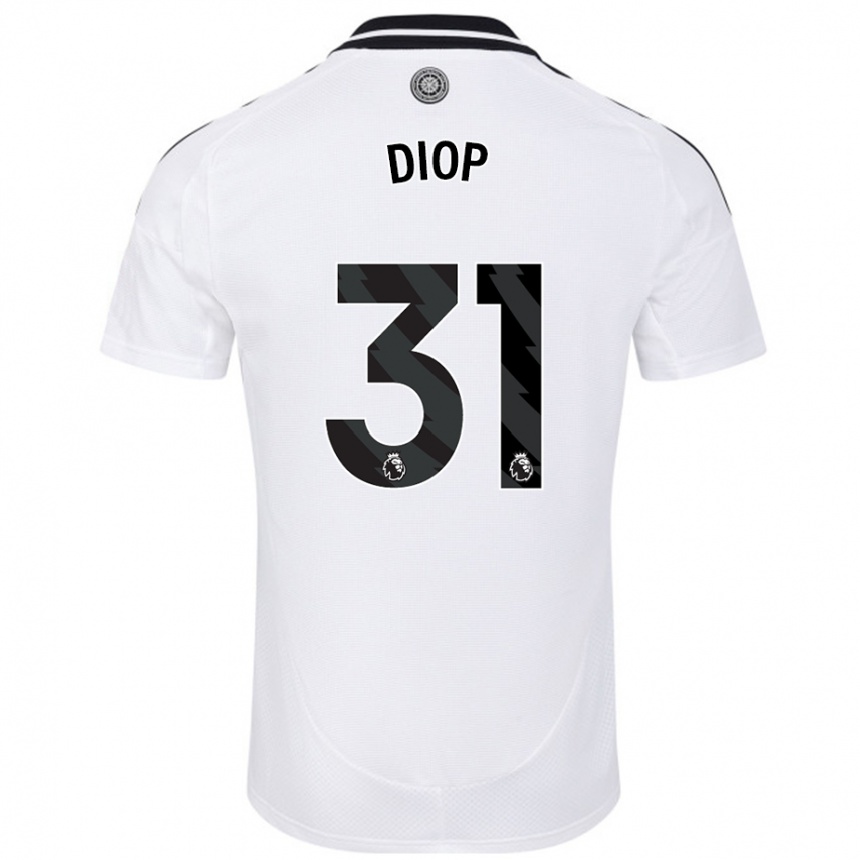 Kids Football Issa Diop #31 White Home Jersey 2024/25 T-Shirt