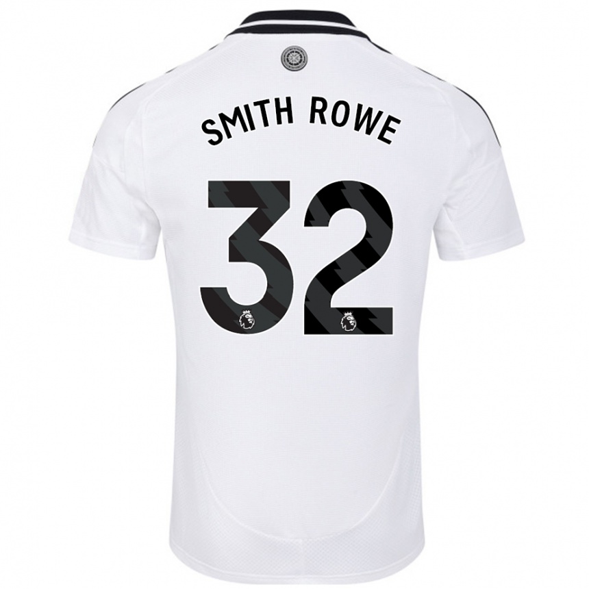 Kids Football Emile Smith Rowe #32 White Home Jersey 2024/25 T-Shirt