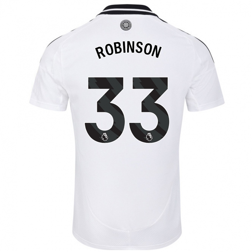 Kids Football Antonee Robinson #33 White Home Jersey 2024/25 T-Shirt