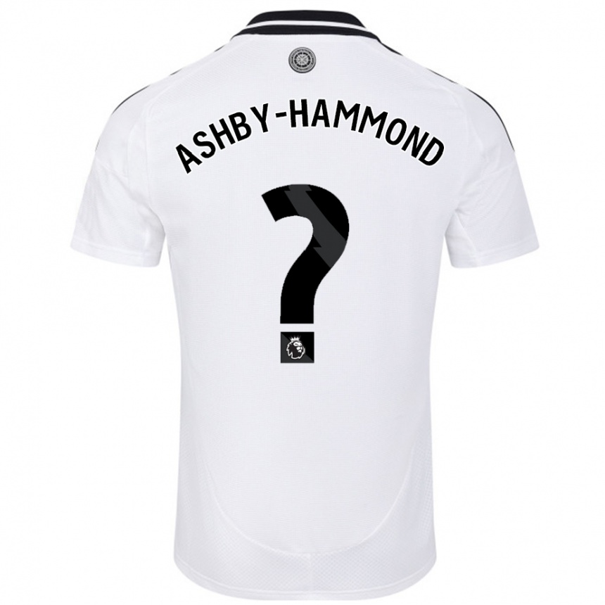 Kids Football Luca Ashby-Hammond #0 White Home Jersey 2024/25 T-Shirt