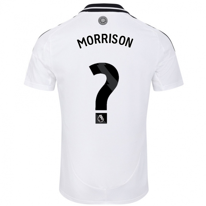 Kids Football Kymarley Morrison #0 White Home Jersey 2024/25 T-Shirt