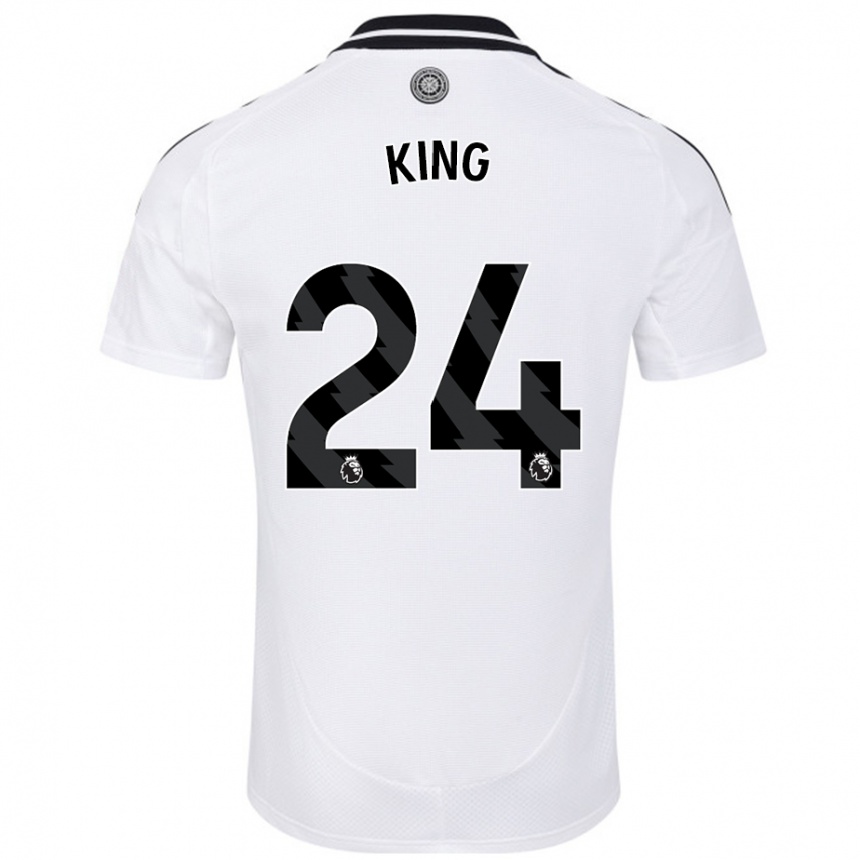 Kids Football Joshua King #24 White Home Jersey 2024/25 T-Shirt