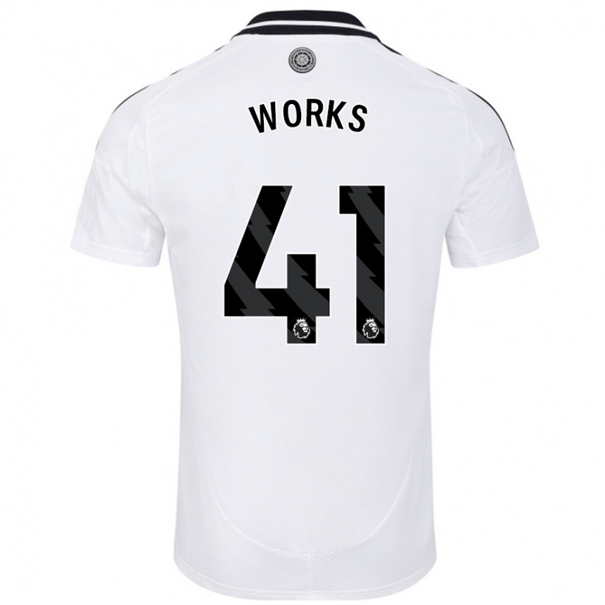 Kids Football Terrell Works #41 White Home Jersey 2024/25 T-Shirt