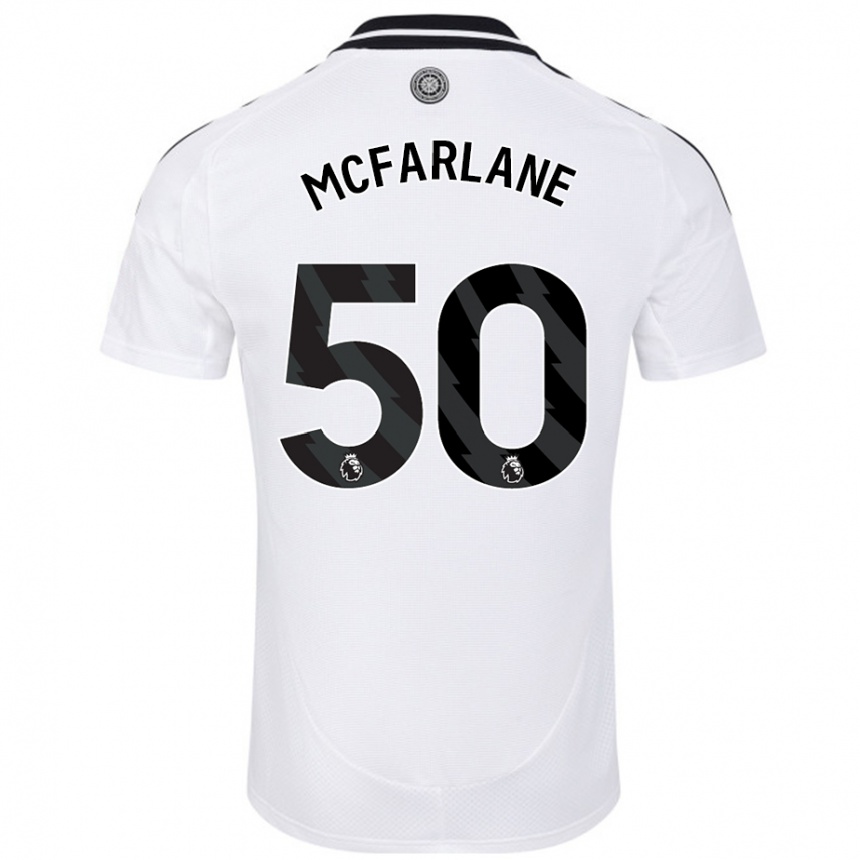 Kids Football Callum Mcfarlane #50 White Home Jersey 2024/25 T-Shirt