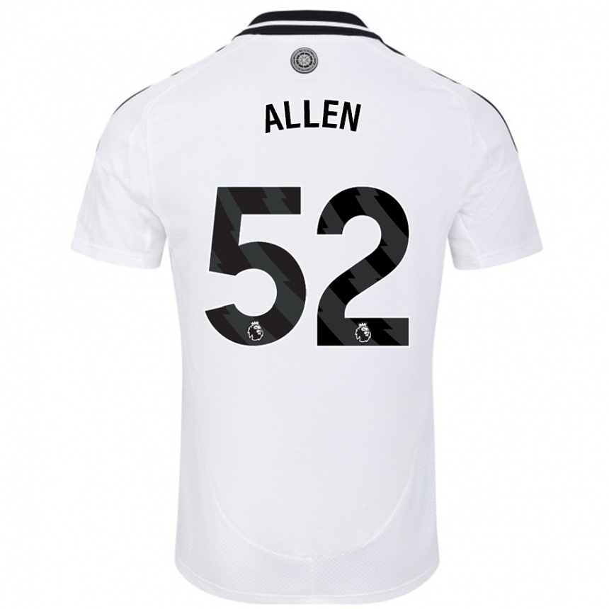 Kids Football Michael Allen #52 White Home Jersey 2024/25 T-Shirt