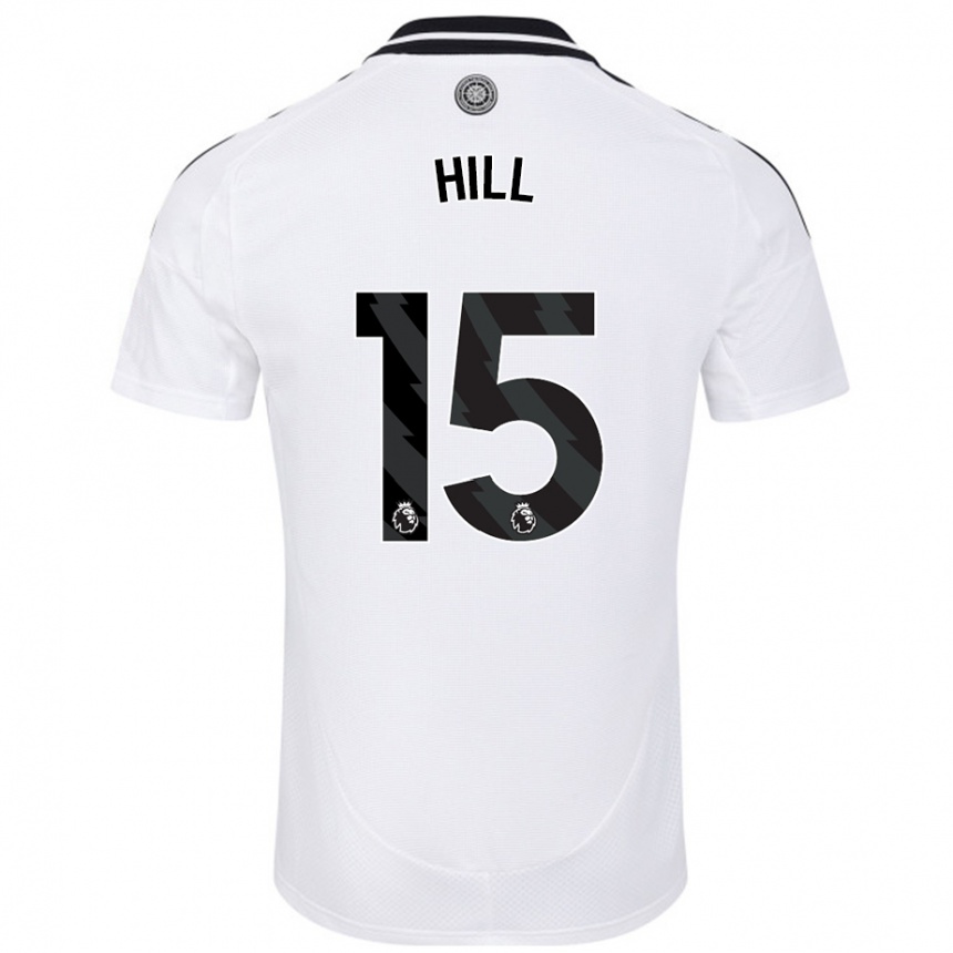 Kids Football Anisha Hill #15 White Home Jersey 2024/25 T-Shirt