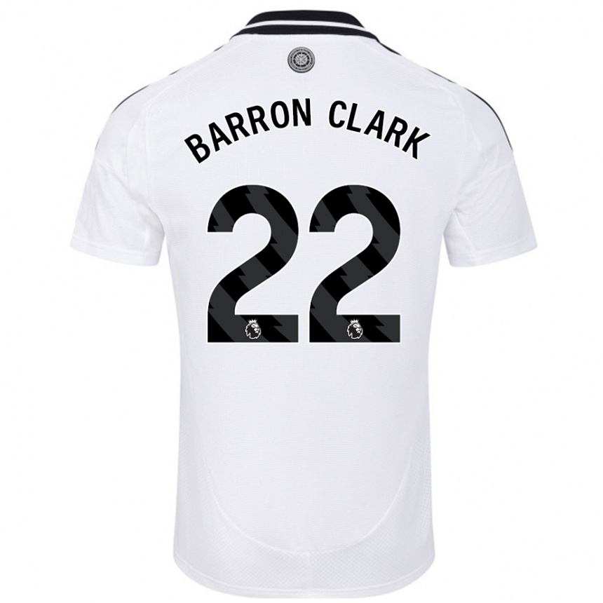 Kids Football Betty Barron-Clark #22 White Home Jersey 2024/25 T-Shirt