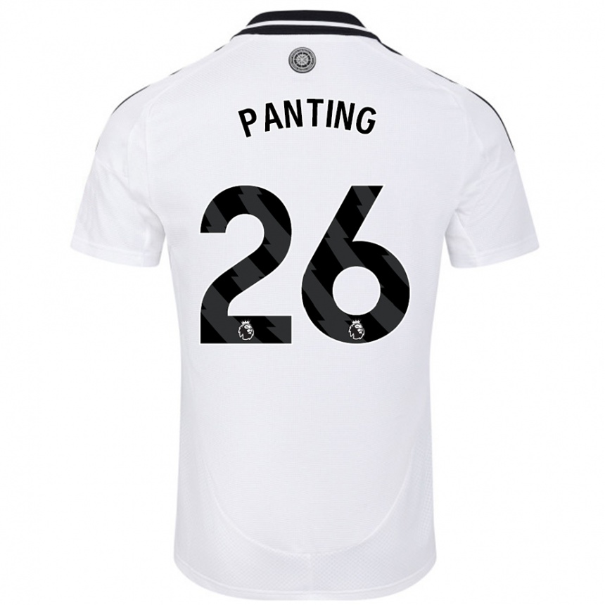 Kids Football Rachel Panting #26 White Home Jersey 2024/25 T-Shirt