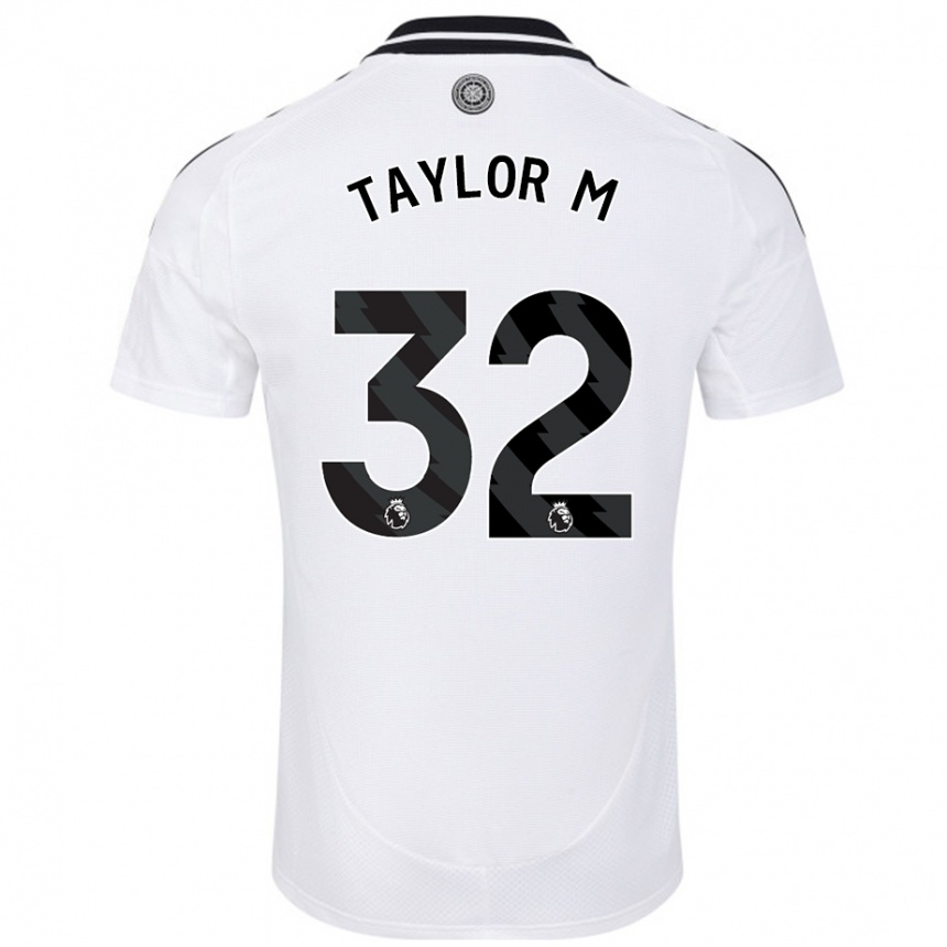 Kids Football Belle Taylor-M #32 White Home Jersey 2024/25 T-Shirt