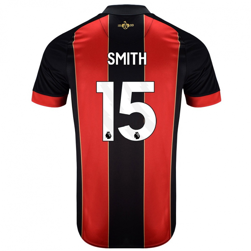 Kids Football Adam Smith #15 Red Black Home Jersey 2024/25 T-Shirt