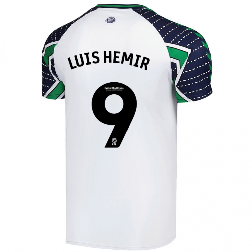 Kids Football Luís Semedo #9 White Away Jersey 2024/25 T-Shirt