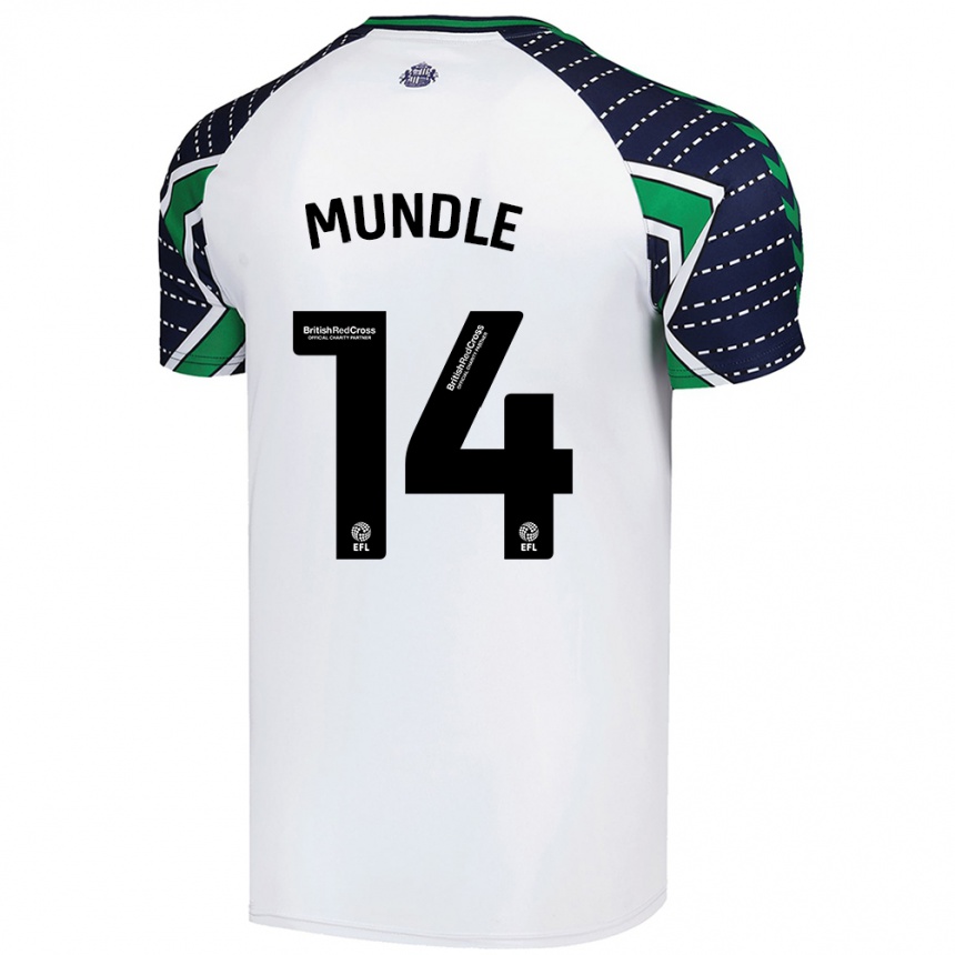 Kids Football Romaine Mundle #14 White Away Jersey 2024/25 T-Shirt