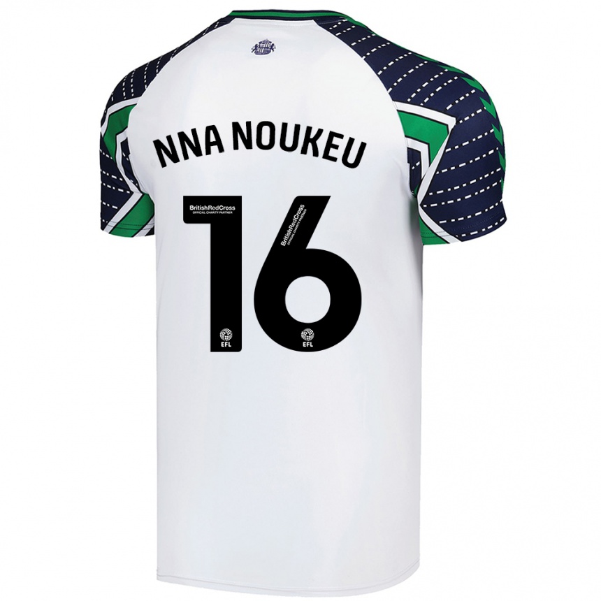 Kids Football Blondy Nna Noukeu #16 White Away Jersey 2024/25 T-Shirt