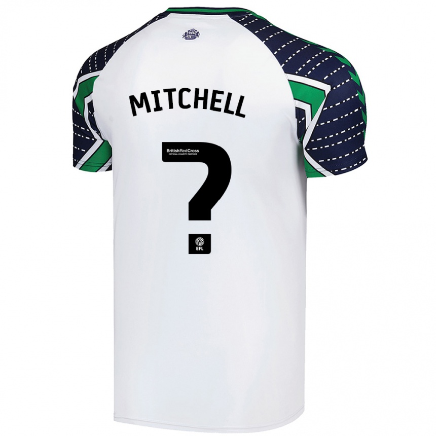 Kids Football Cuba Mitchell #0 White Away Jersey 2024/25 T-Shirt