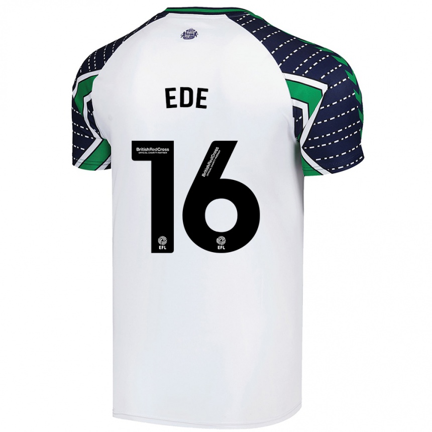 Kids Football Grace Ede #16 White Away Jersey 2024/25 T-Shirt