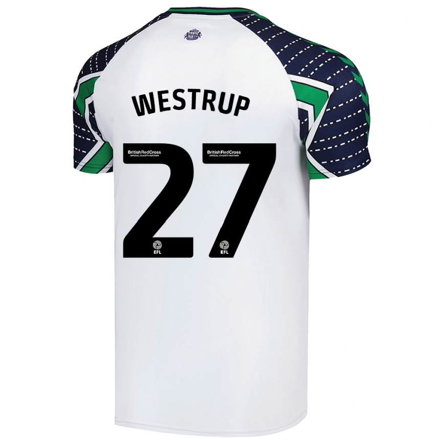 Kids Football Brianna Westrup #27 White Away Jersey 2024/25 T-Shirt