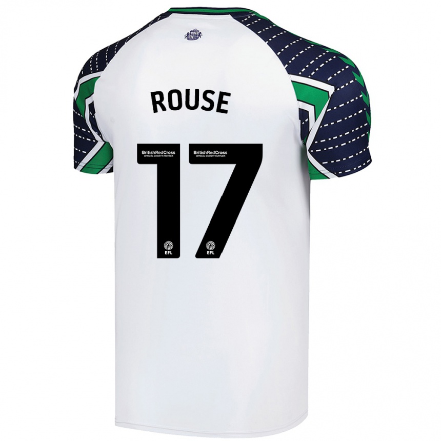 Kids Football Mollie Rouse #17 White Away Jersey 2024/25 T-Shirt