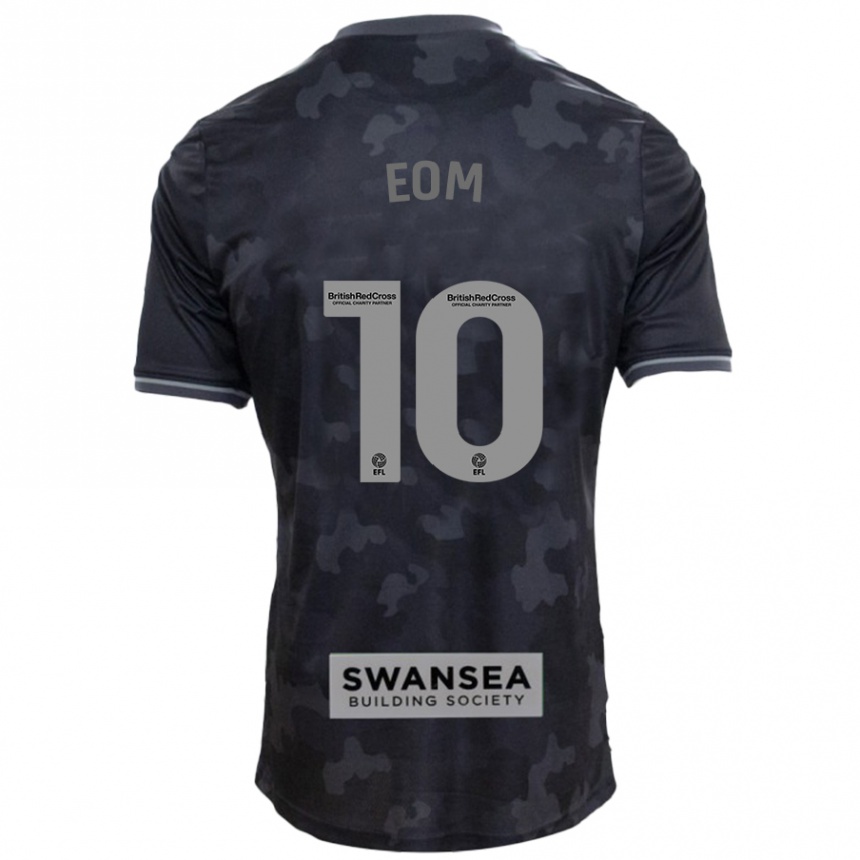 Kids Football Ji-Sung Eom #10 Black Away Jersey 2024/25 T-Shirt