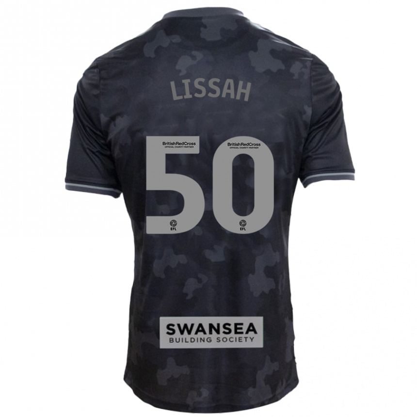 Kids Football Filip Lissah #50 Black Away Jersey 2024/25 T-Shirt