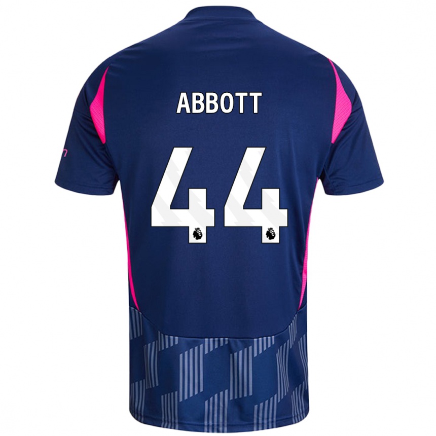 Kids Football Zach Abbott #44 Royal Blue Pink Away Jersey 2024/25 T-Shirt