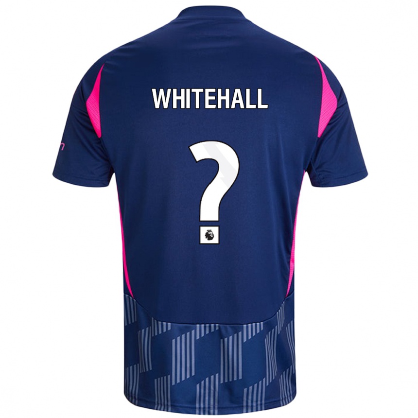 Kids Football Archie Whitehall #0 Royal Blue Pink Away Jersey 2024/25 T-Shirt