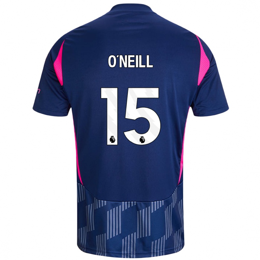 Kids Football Laura-Jayne O'neill #15 Royal Blue Pink Away Jersey 2024/25 T-Shirt