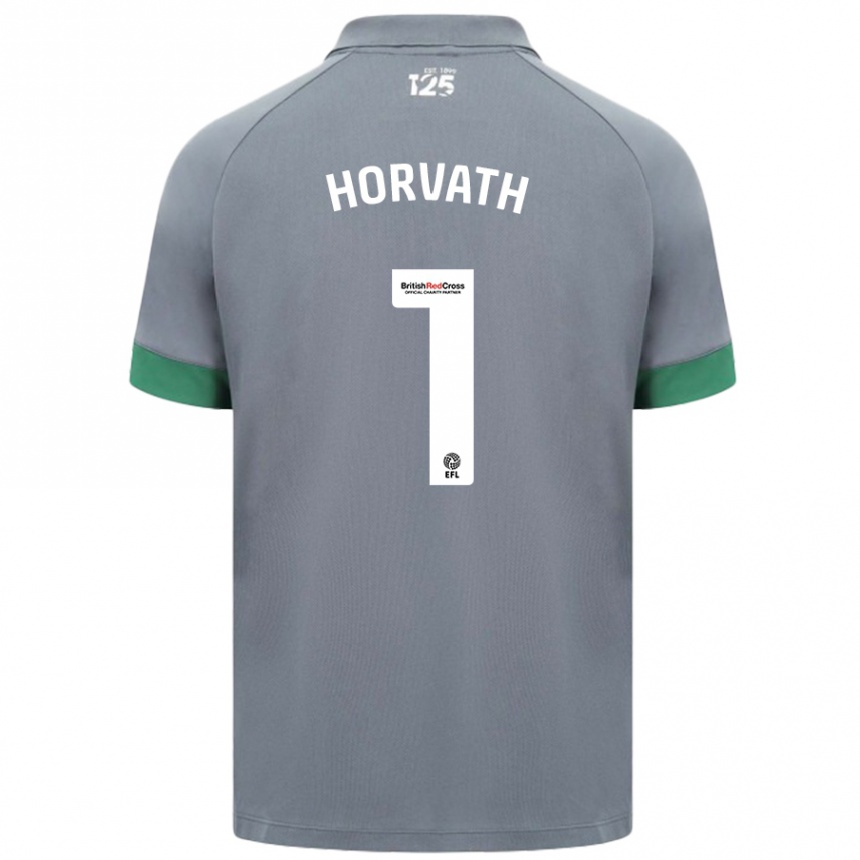 Kids Football Ethan Horvath #1 Dark Gray Away Jersey 2024/25 T-Shirt