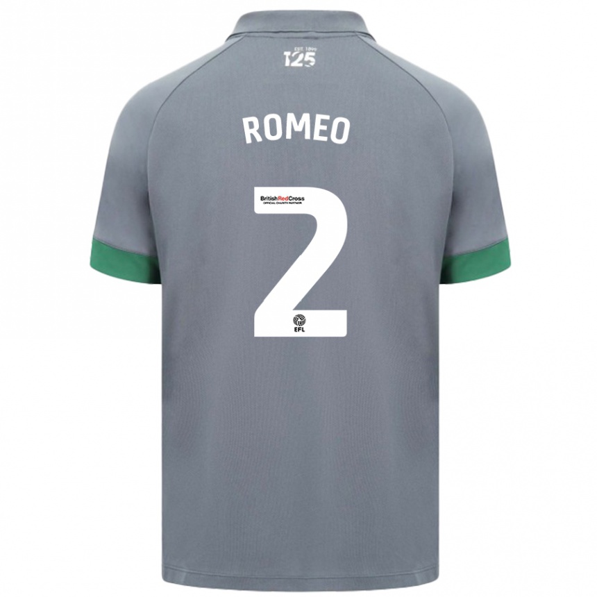 Kids Football Mahlon Romeo #2 Dark Gray Away Jersey 2024/25 T-Shirt