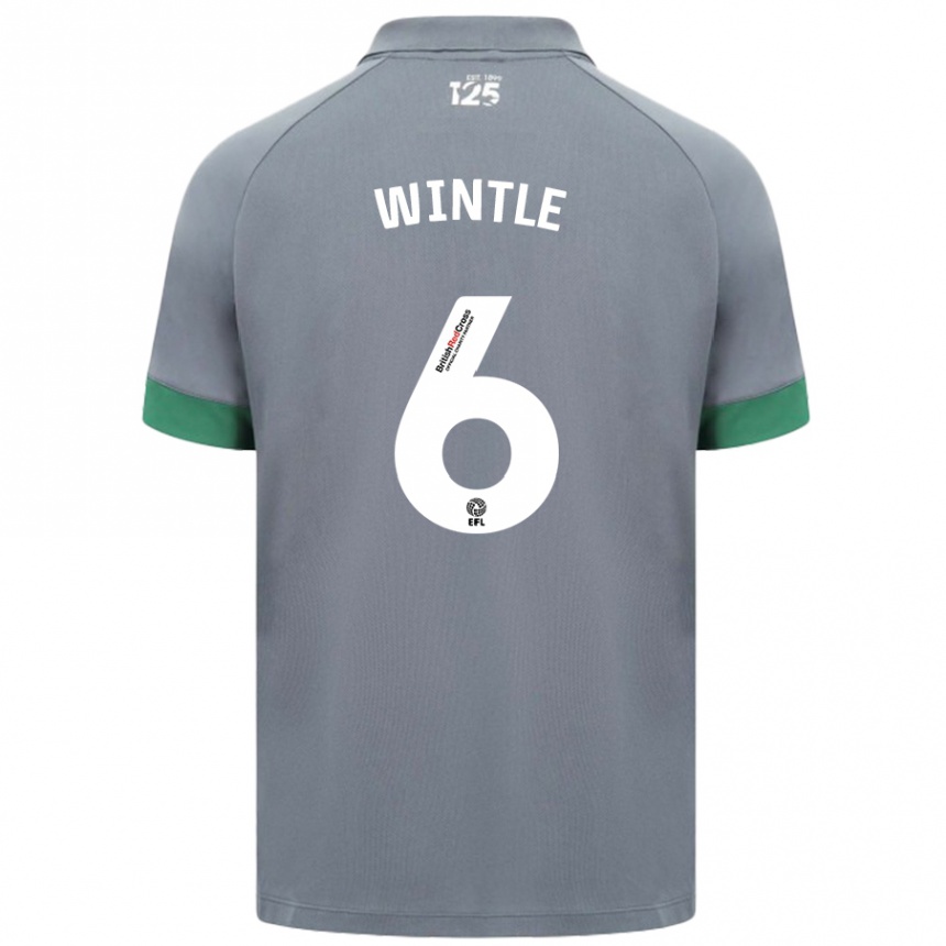 Kids Football Ryan Wintle #6 Dark Gray Away Jersey 2024/25 T-Shirt