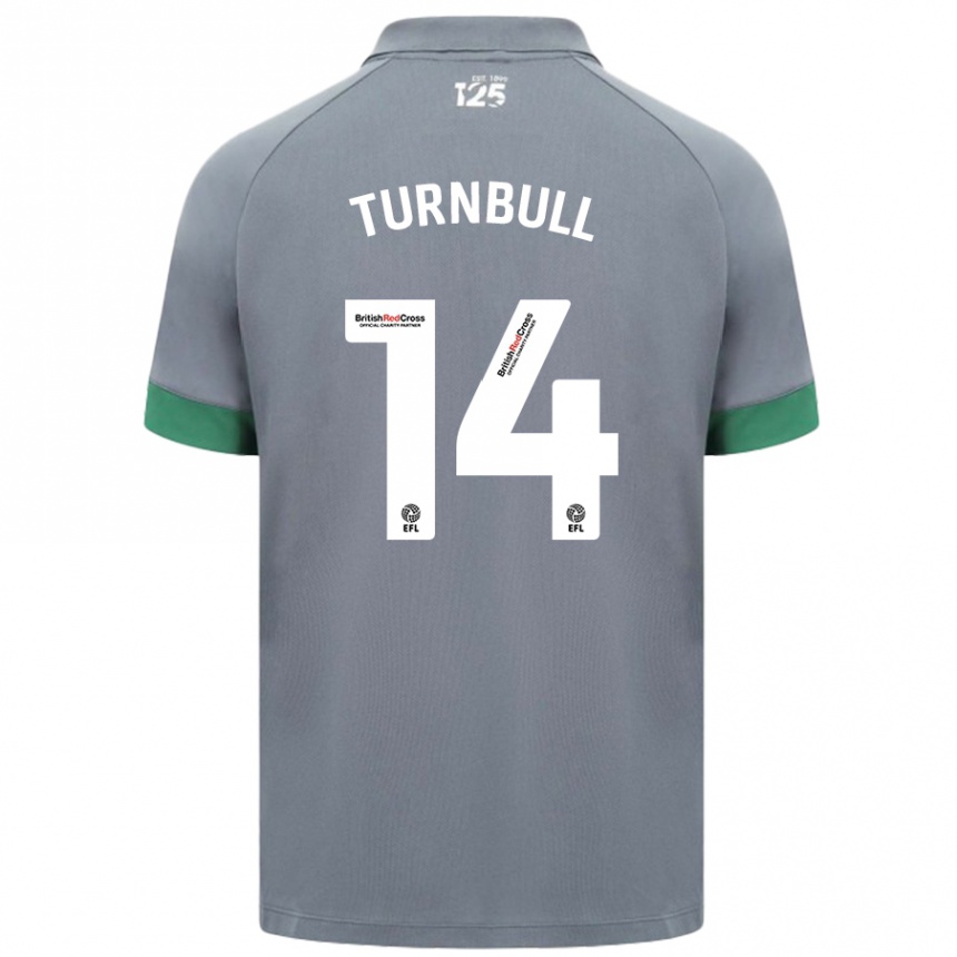 Kids Football David Turnbull #14 Dark Gray Away Jersey 2024/25 T-Shirt