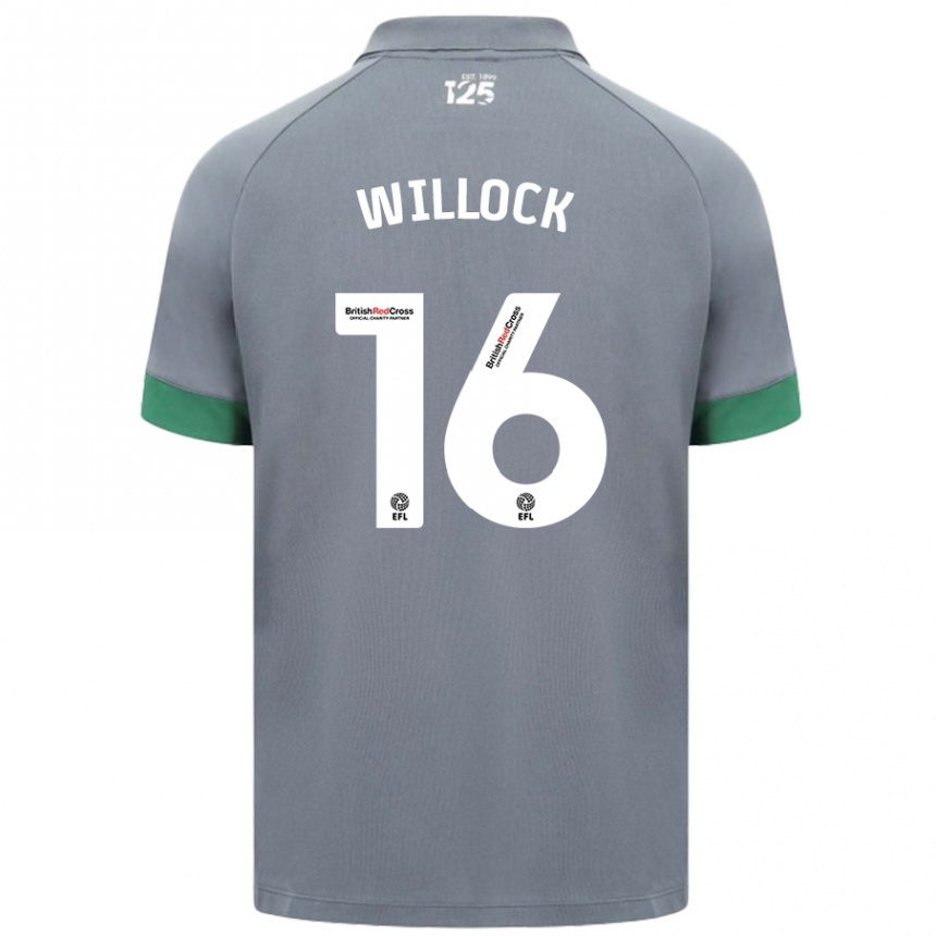 Kids Football Chris Willock #16 Dark Gray Away Jersey 2024/25 T-Shirt