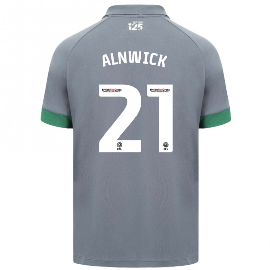 Kids Football Jak Alnwick #21 Dark Gray Away Jersey 2024/25 T-Shirt