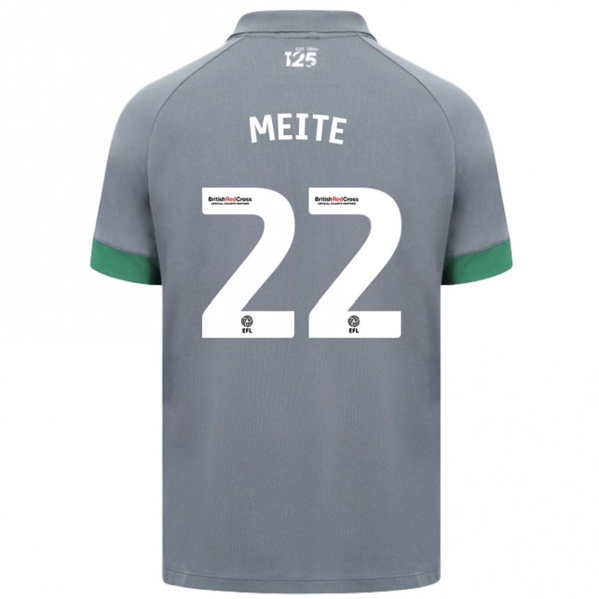 Kids Football Yakou Méïté #22 Dark Gray Away Jersey 2024/25 T-Shirt