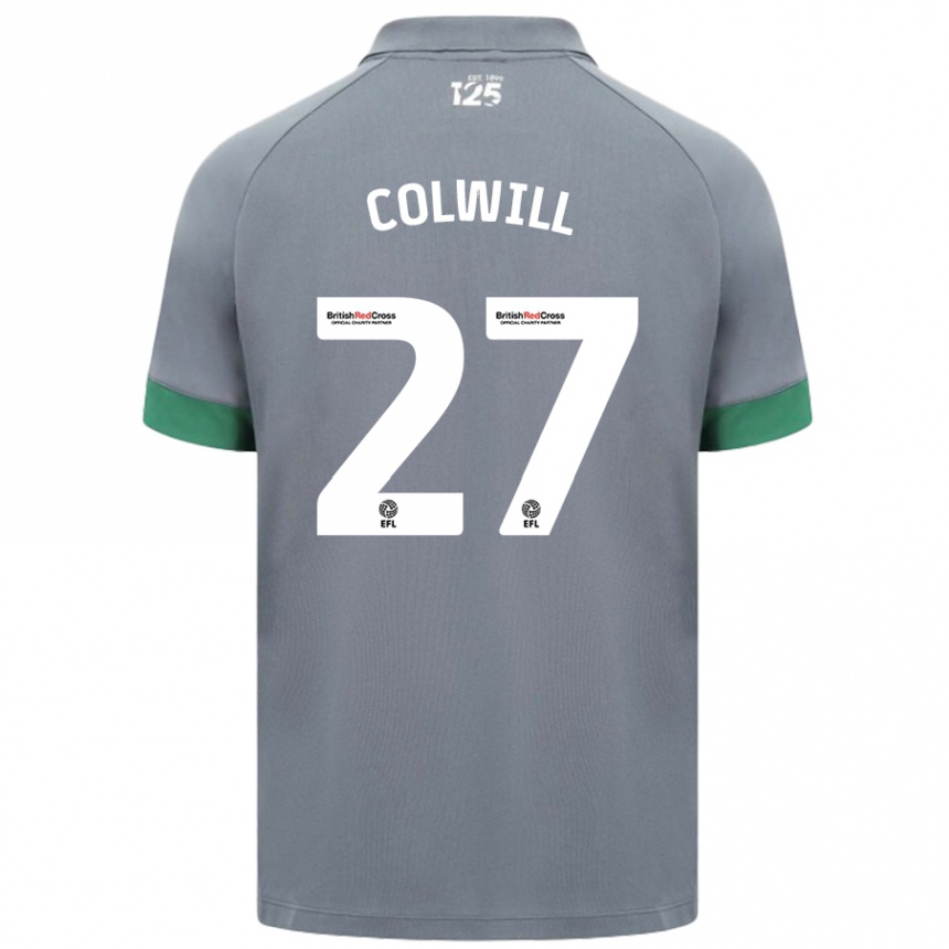 Kids Football Rubin Colwill #27 Dark Gray Away Jersey 2024/25 T-Shirt