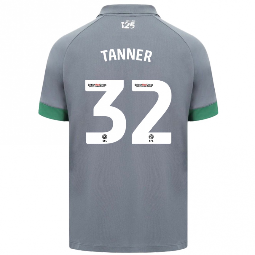 Kids Football Ollie Tanner #32 Dark Gray Away Jersey 2024/25 T-Shirt